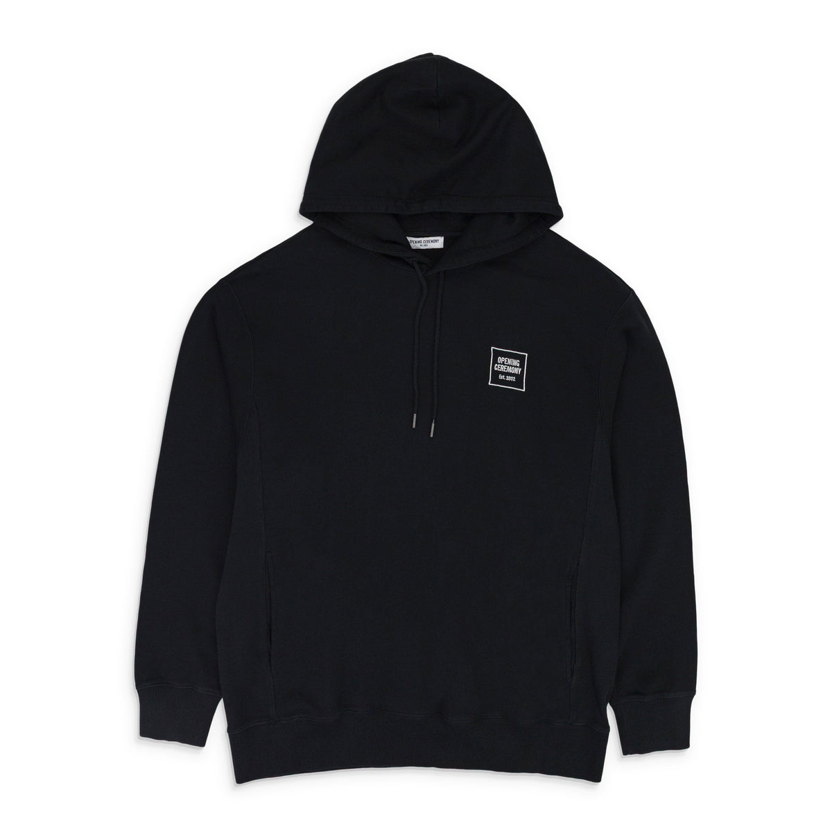 BLACK MINI BOX LOGO HOODIE