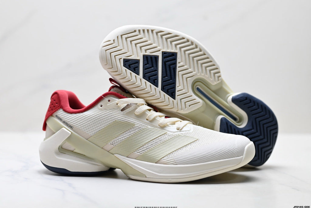 Adidas K81801650 Unisex Running Shoes | Versatile Daily Trainer - 2 Colorways incl. White/Black & Beige/Red
