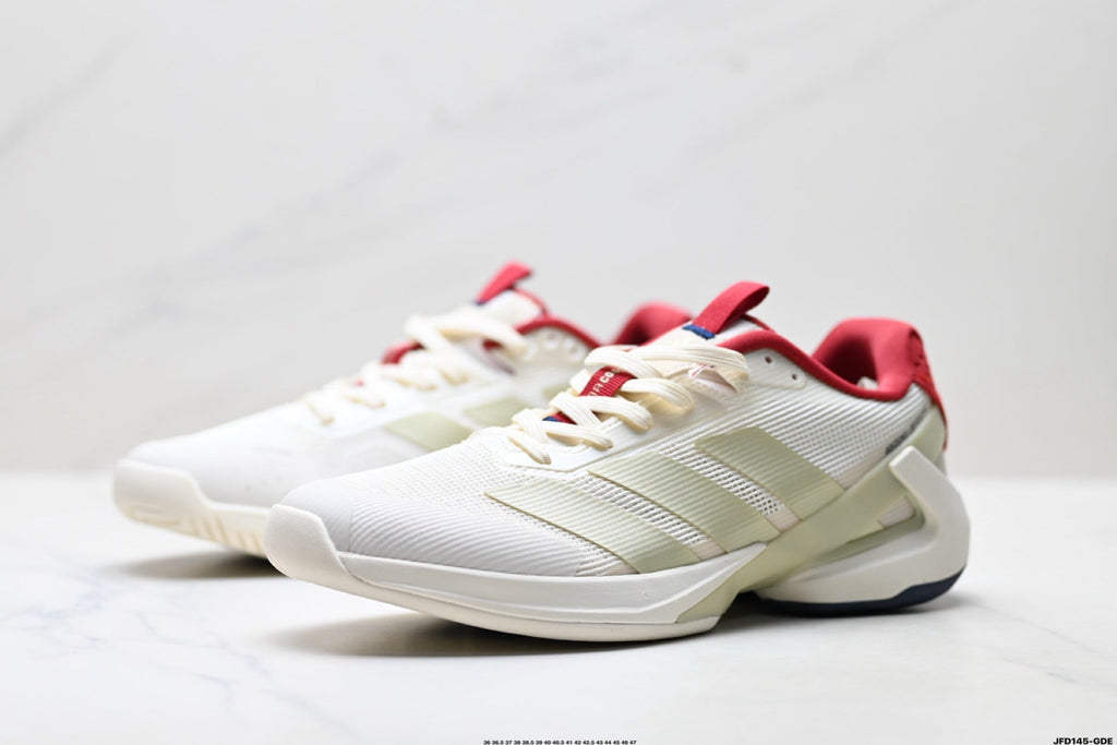 Adidas K81801650 Unisex Running Shoes | Versatile Daily Trainer - 2 Colorways incl. White/Black & Beige/Red