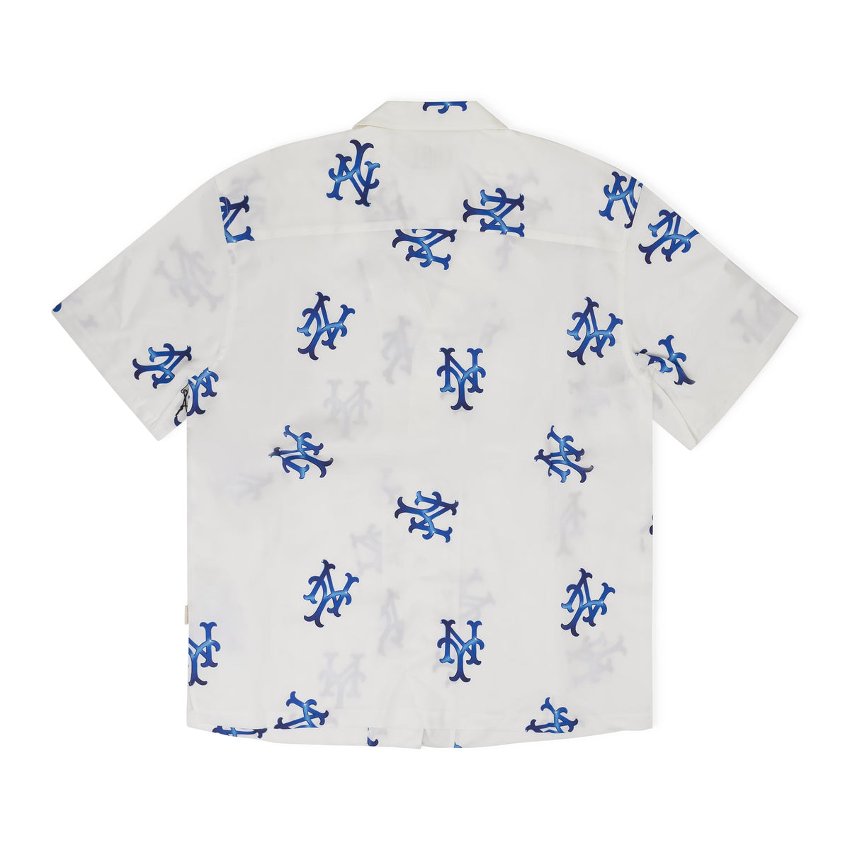 White Mets Collar Shirt