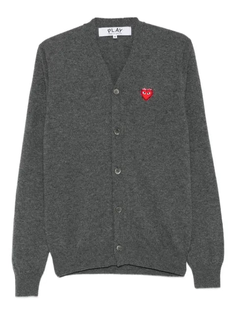 Comme Des Garçons Play logo heart-emblem V-neck cardigan