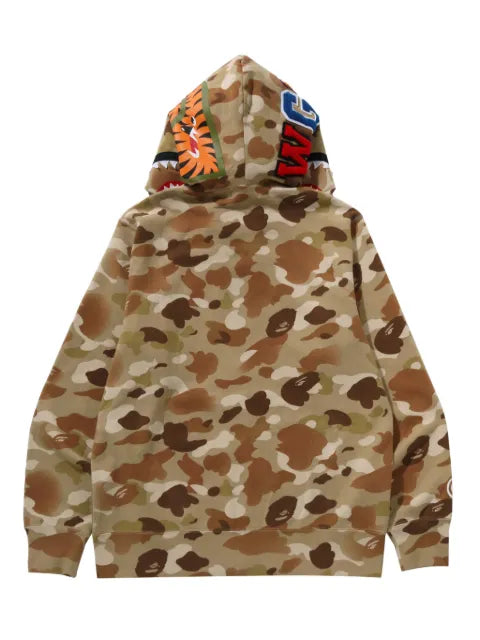 A BATHING APE® camouflage-pattern zip-fastening hoodie