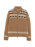 Moncler fair-isle padded jacket