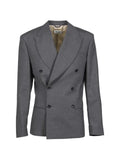 AWGE double-breasted peaked-lapel blazer