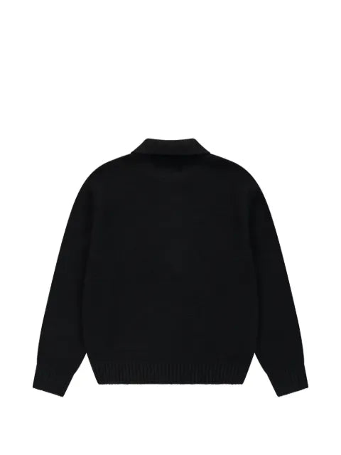 Arte Antwerp logo-patch zip-up sweater