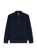 Boggi Milano quarter-zip sweatshirt in wool blend wooltech