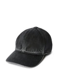 OUR LEGACY baseball cap in cotton satin with enzyme wash