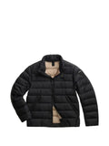 Blauer quilted logo-patch jacket