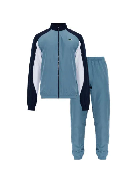 Lacoste logo-patch colour-block tracksuit