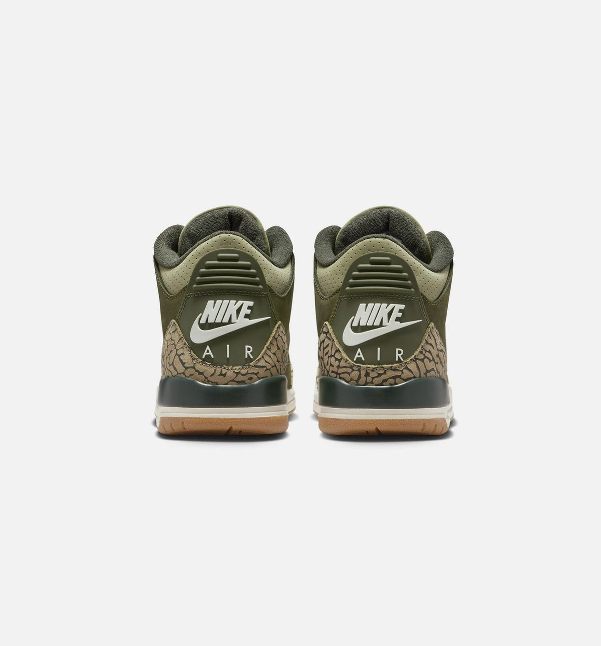 Air Jordan 3 Retro Medium Olive Big Kids' Sneakers - Medium Olive / Light Olive / Sail
