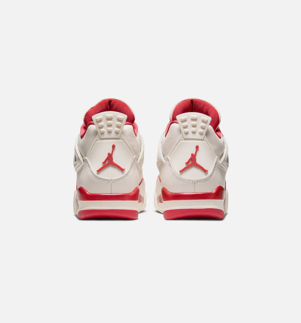 Air Jordan 4 Retro Valentine's Day Women's Lifestyle Shoe – Pale Ivory/Sierra Red/Tough Red