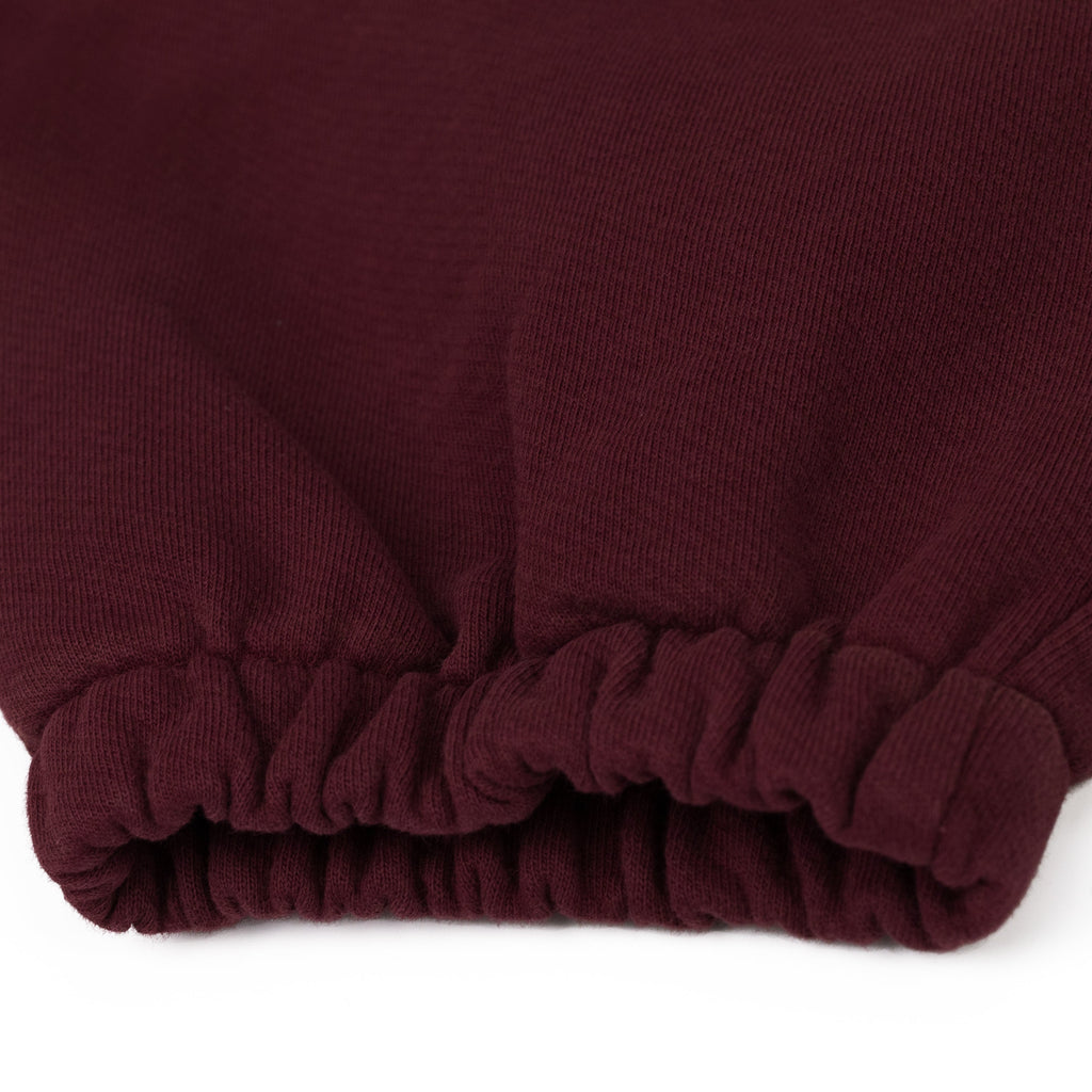 Maroon Mono Wreath Sweatpants 'Beet Root'