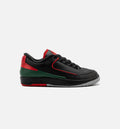 Air Jordan 2 Retro Low Grade School Lifestyle Shoe - Black/Fire Red/Cement Grey