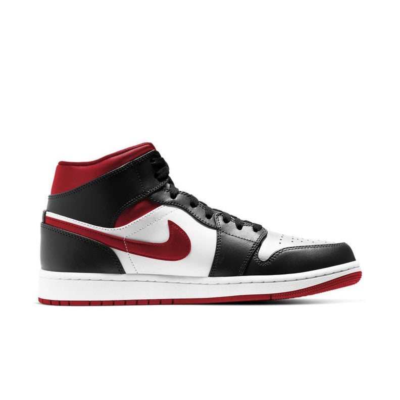 Air Jordan 1 Mid 'Black / White / Gym Red' – 554724-122
