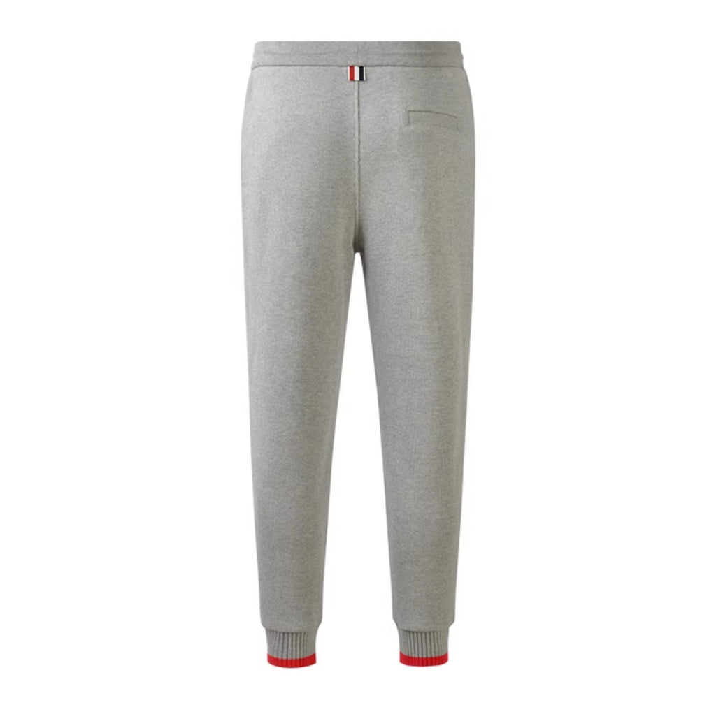 Thom Browne Style Unisex sweatpants with Signature Four-Bar Detail