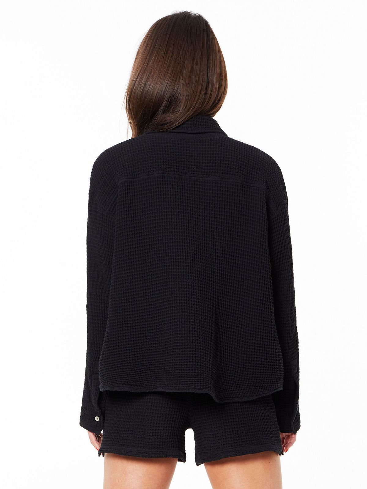 WAFFLE BUTTON DOWN SHIRT