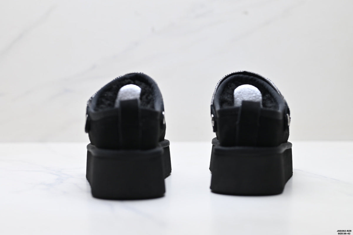 UGG Tazz Shearling Platform Slip-Ons