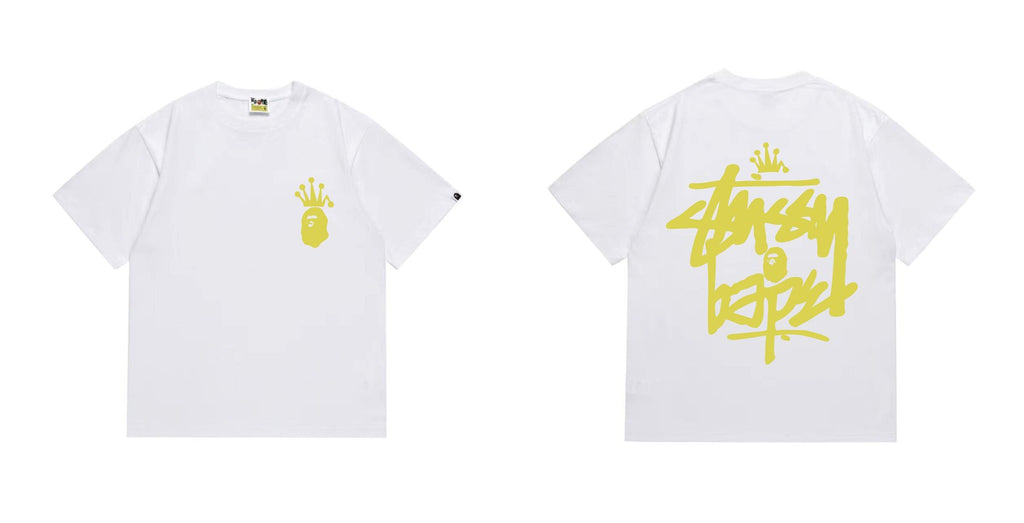 BAPE Crowned Ape Back Graphic Short-Sleeve T-Shirt
