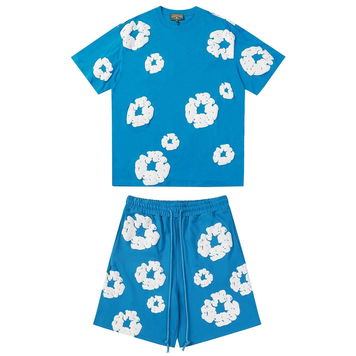 DENIM TEARS Cotton Wreath Graphic Short-Sleeve Set