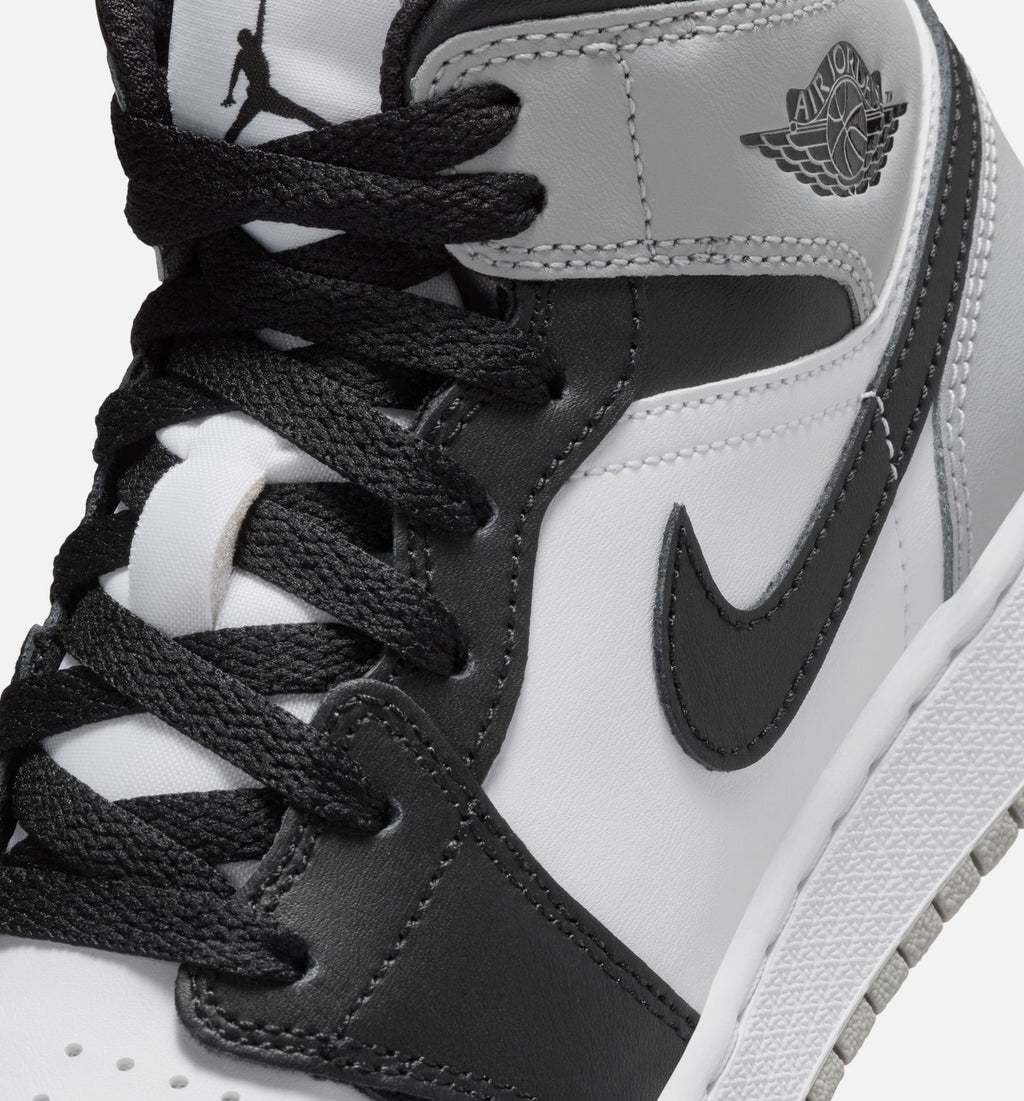 Air Jordan 1 Mid “Light Smoke Grey” Grade School Lifestyle Shoes