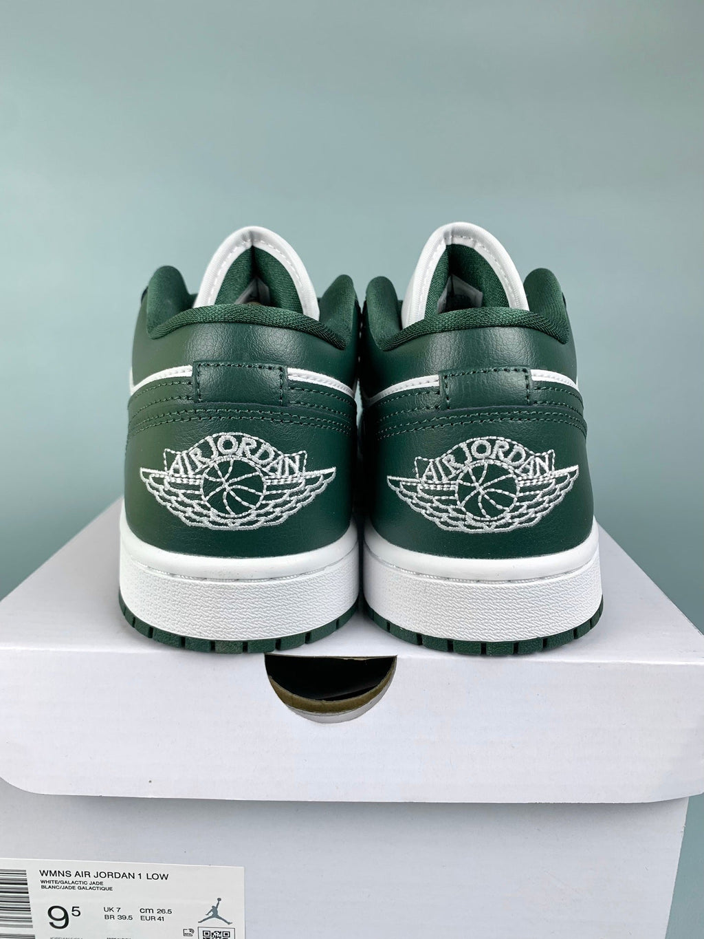 Air Jordan 1 Low Olive Green and White Unisex Sneakers DC0774-113