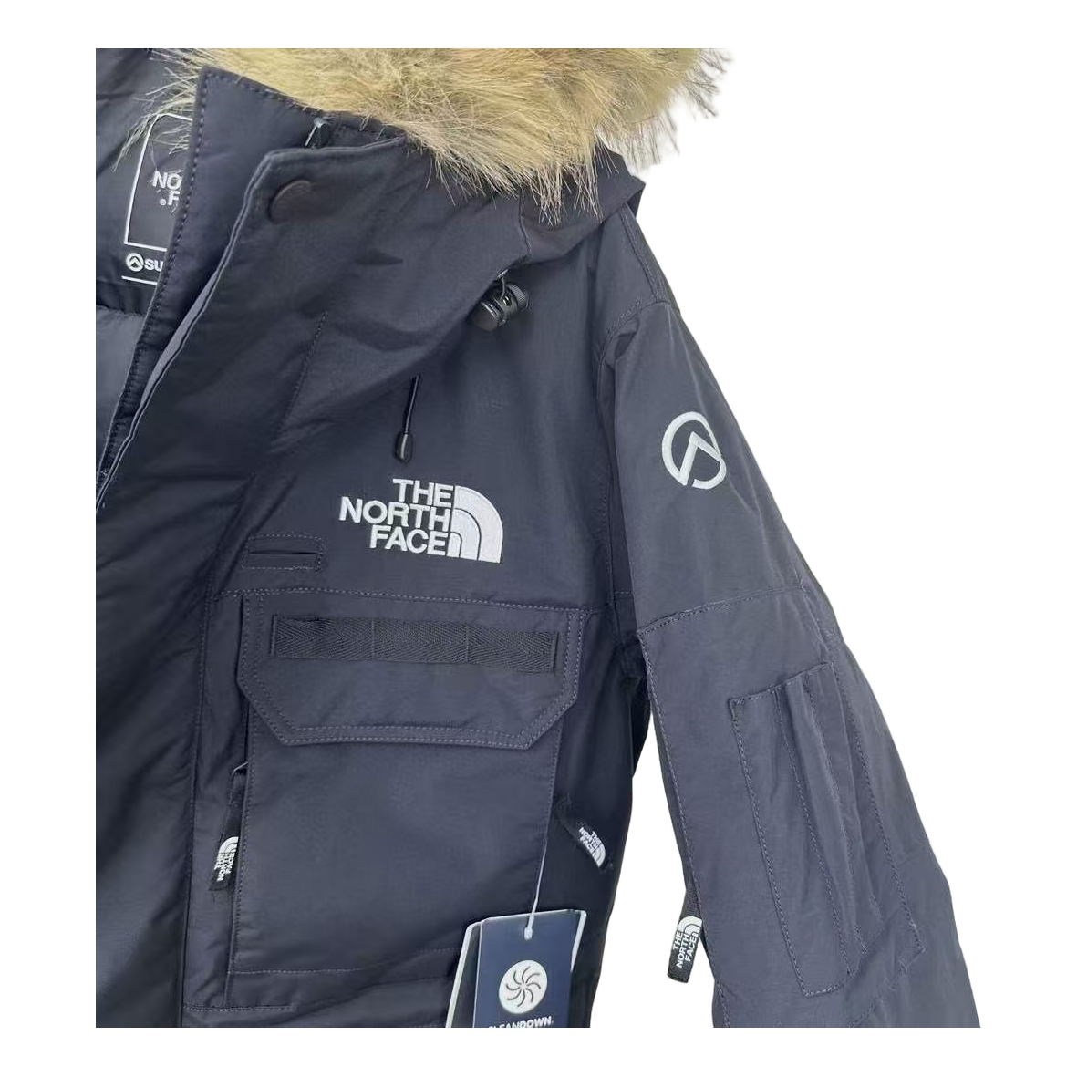 The North Face Four-Pocket Fur-Trim Hooded Parka | Graphite | Down Insulated