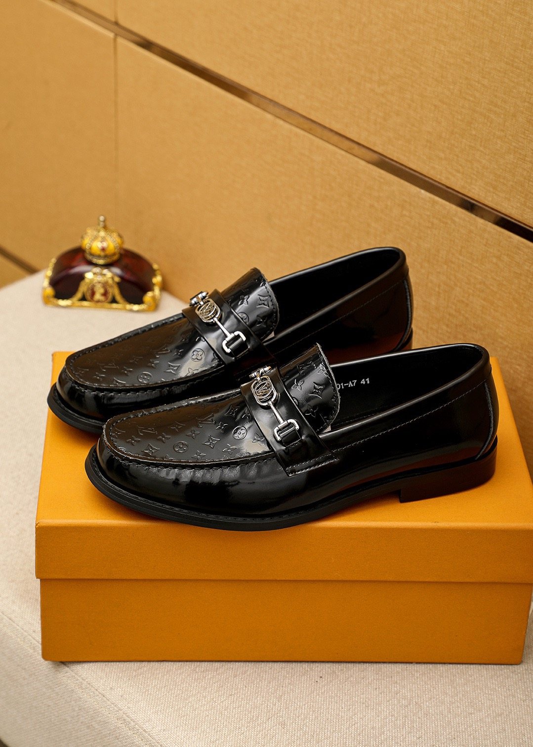 Louis Vuitton Embossed Buckle Loafers - Low-Profile Sole